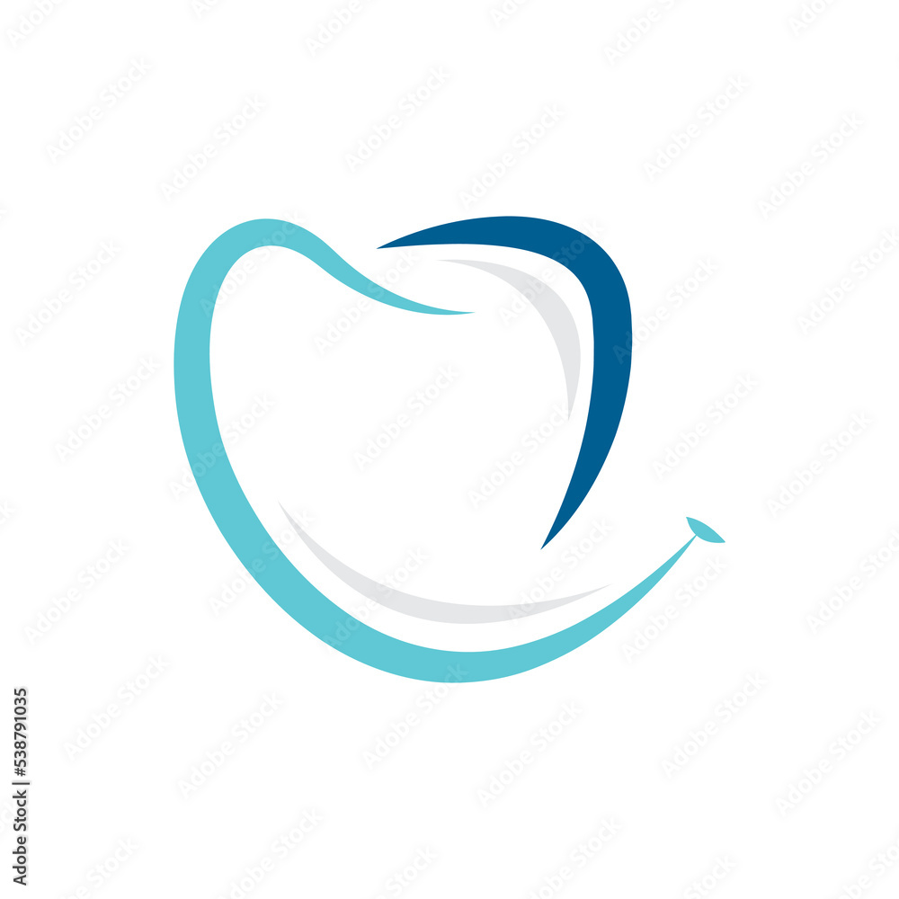 Naklejka premium Dental smile logo design. Dental logo design