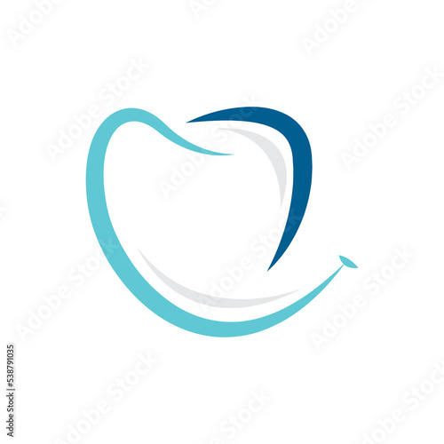 Dental smile logo design. Dental logo design