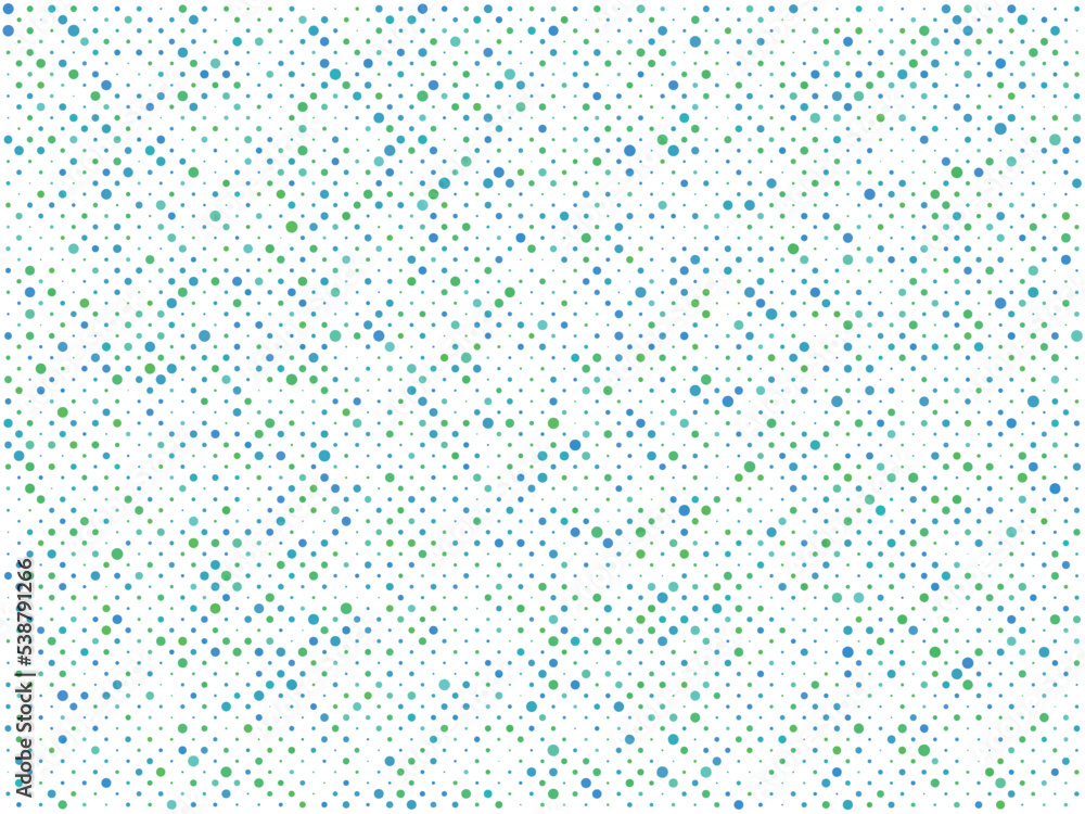 背景素材 ドット柄 青 ベクター Background material Dot pattern Blue vector