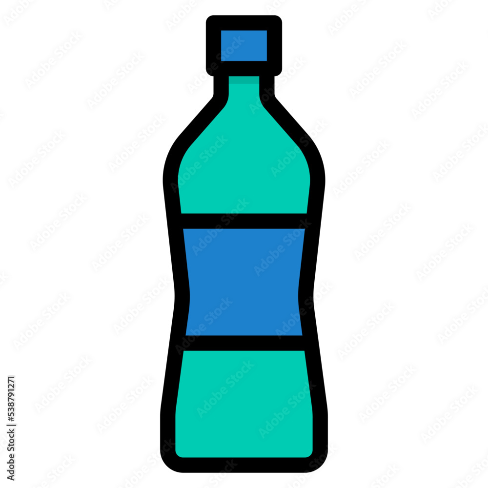 bottle filled outline icon