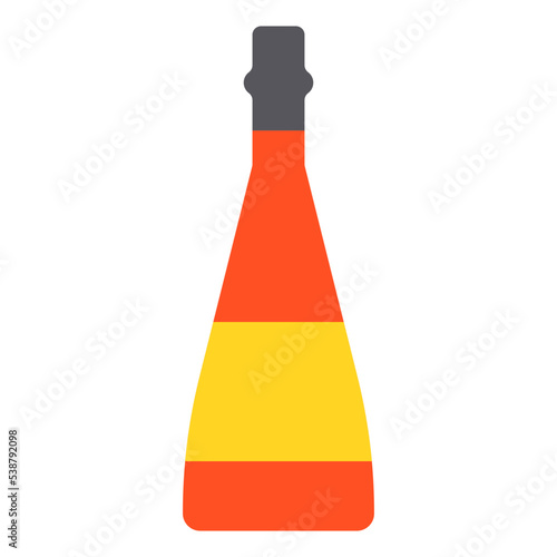 bottle flat icon