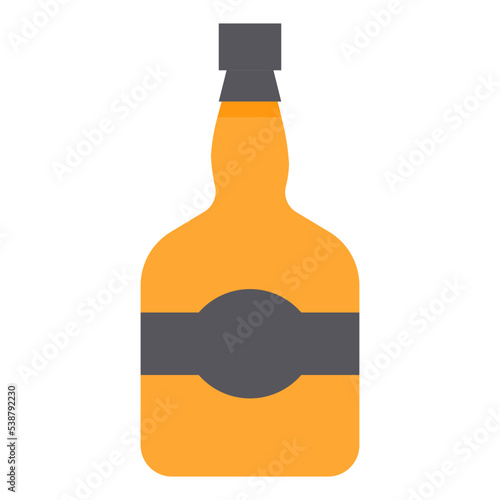 bottle flat icon