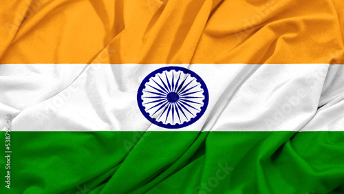 India Flag Waving Background Image