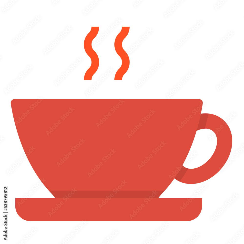 coffee cup flat icon coffee cup flat icon