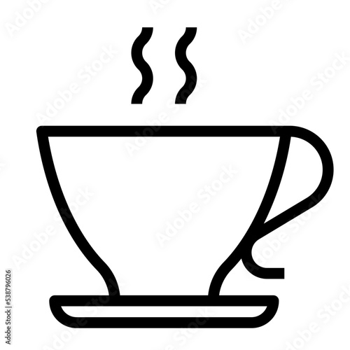 coffee cup outline icon