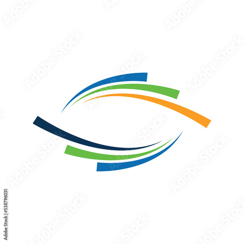 Modern eye logo design. Abstract eye logo design