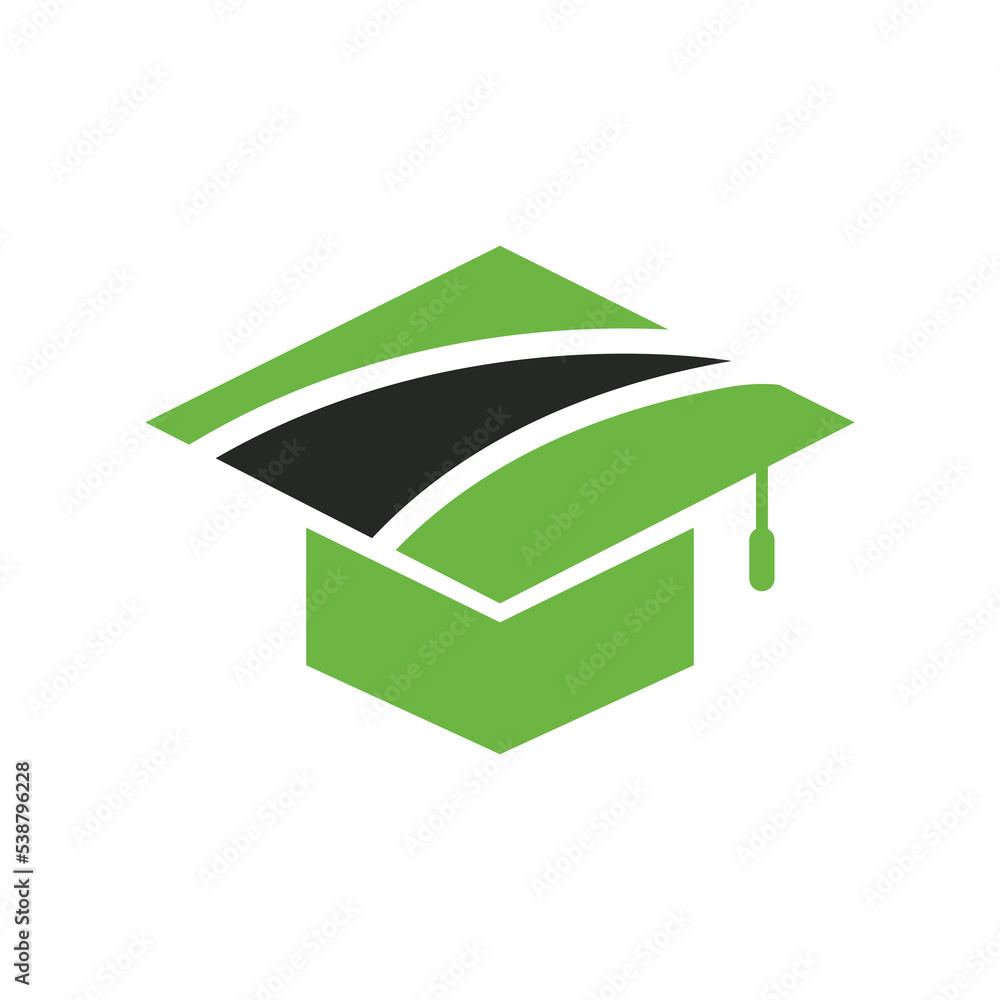 Toga hat logo design. Abstract toga hat logo Toga hat logo design. Abstract toga hat logo
