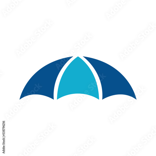 Umbrella logo design. Abstract umbrella