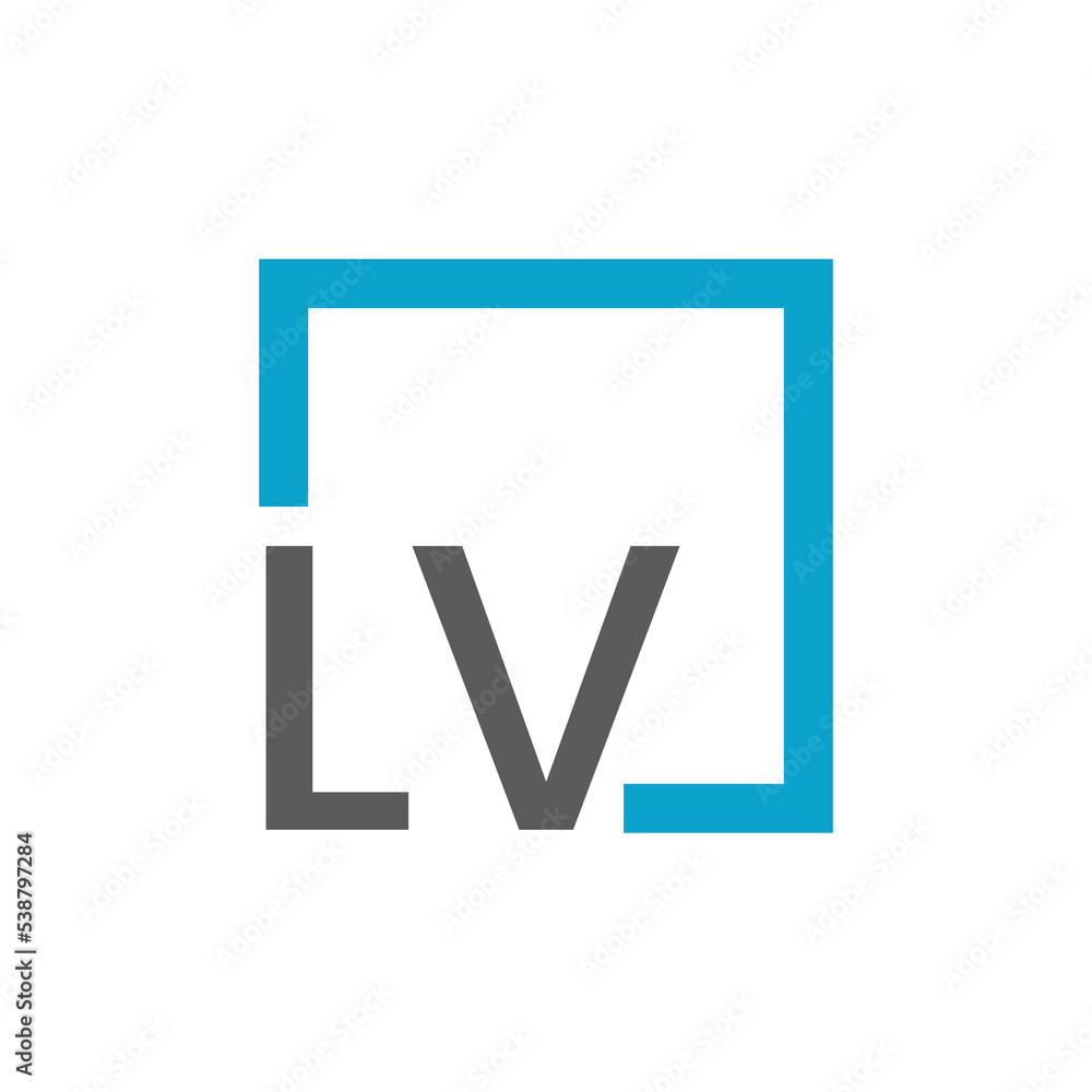 Letter LV logo design. Abstract LV logo design Letter LV logo design. Abstract LV logo design