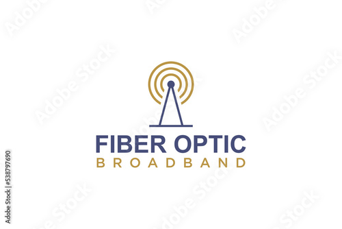 Base transceiver station logo icon, wifi fiber optic technology signal internet symbol Industrial modern BTS Tower icon