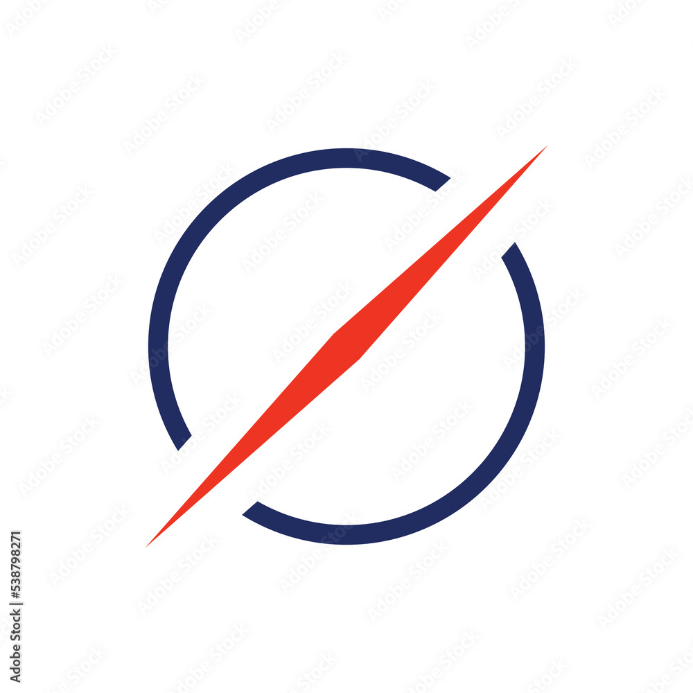 Compass logo design. Minimalist compass icon Compass logo design. Minimalist compass icon