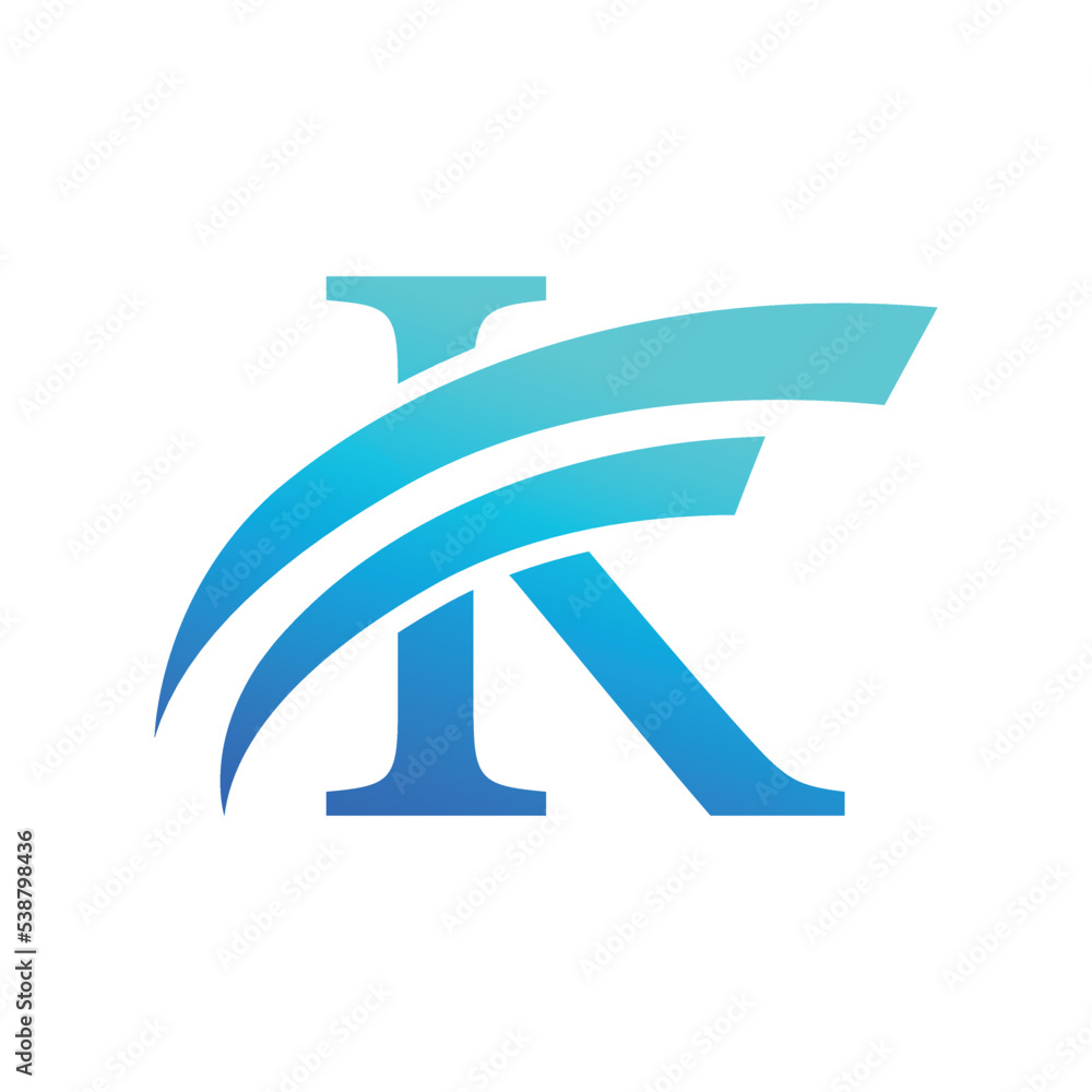 Letter K logo design. Minimalist concept letter K symbol Letter K logo design. Minimalist concept letter K symbol