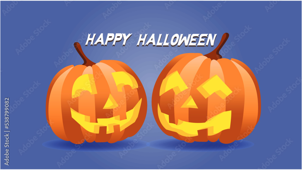 two pumpkins, happy halloween, 31 october, all saints day, pumpkins hat, halloween card, halloween background two pumpkins, happy halloween, 31 october, all saints day, pumpkins hat, halloween card, halloween background