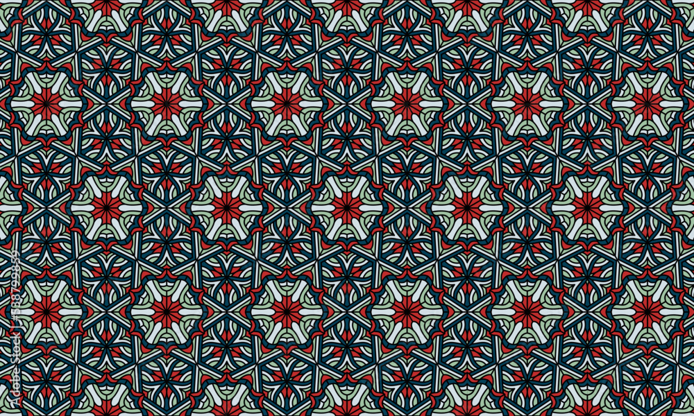 Ethnic background pattern with batik cloth, which is elegant and dynamic