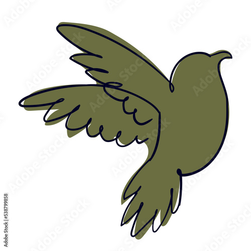 green dove bird