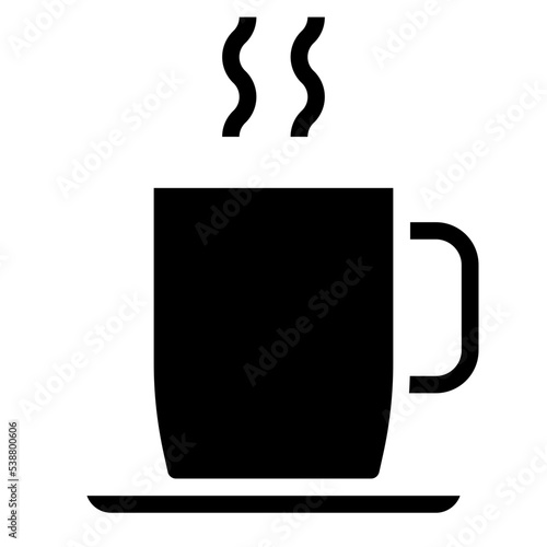 coffee cup glyph icon