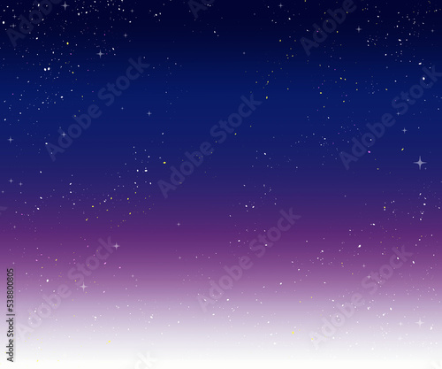 夜空とキラキラ星