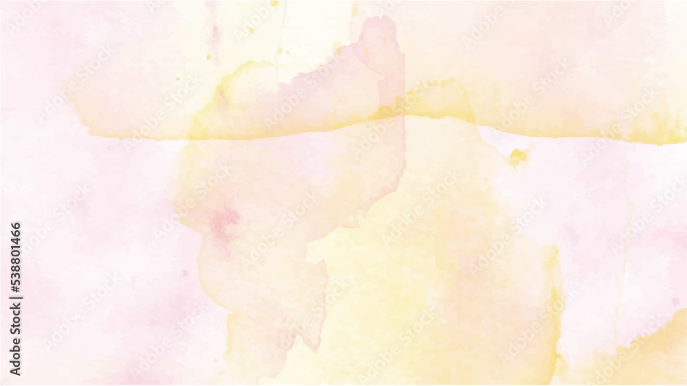 Yellow and pink watercolor background for textures backgrounds and web banners design