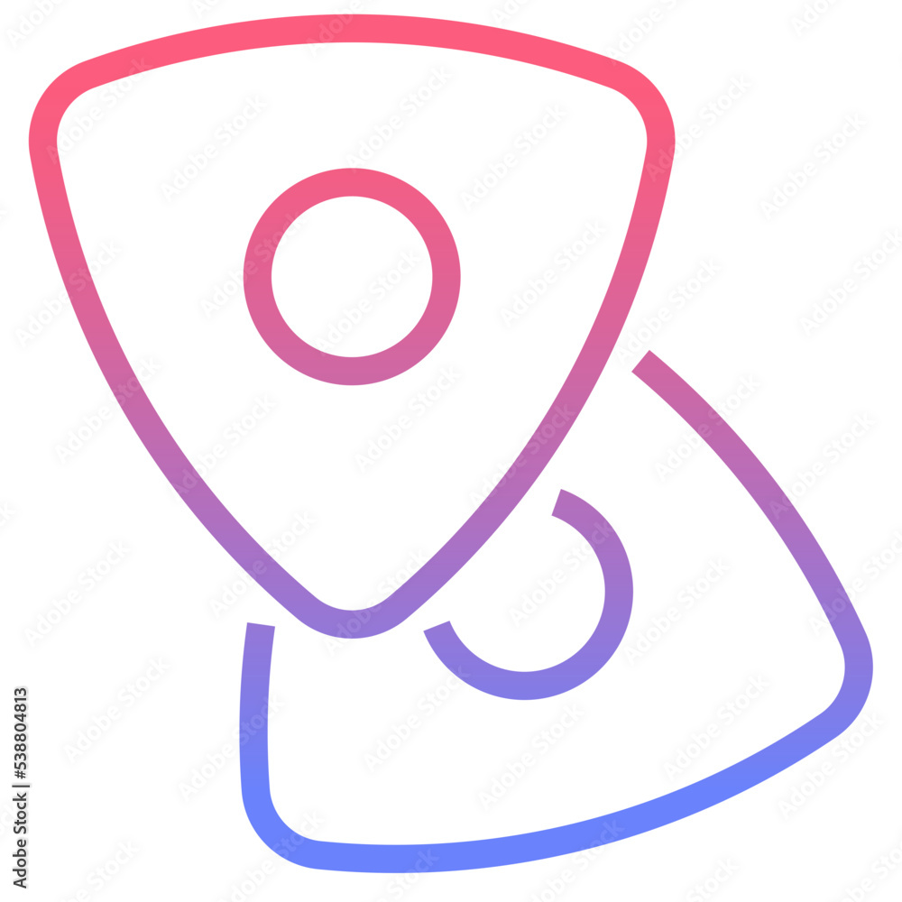 chalk line gradient icon chalk line gradient icon