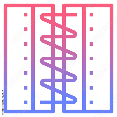 seam line gradient icon