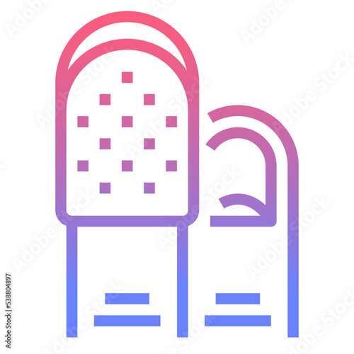 thimble line gradient icon