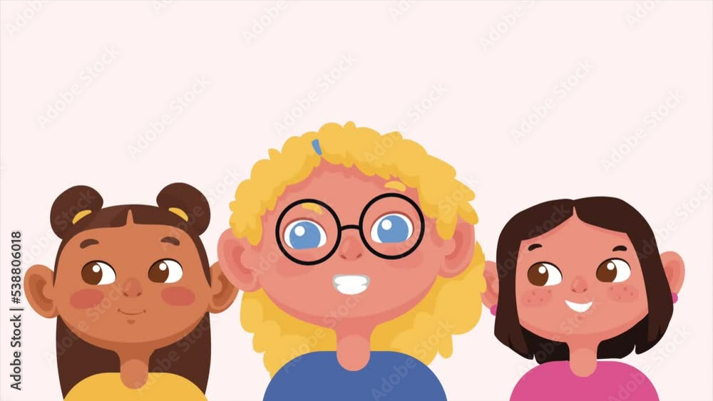 young diversity women characters animation young diversity women characters animation