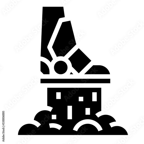 booster glyph icon