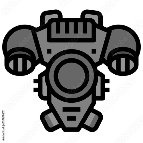 jetpack Filled Outline icon