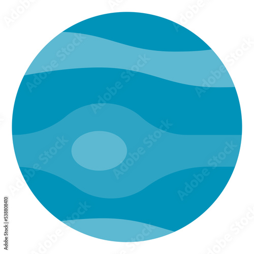 Neptune flat icon
