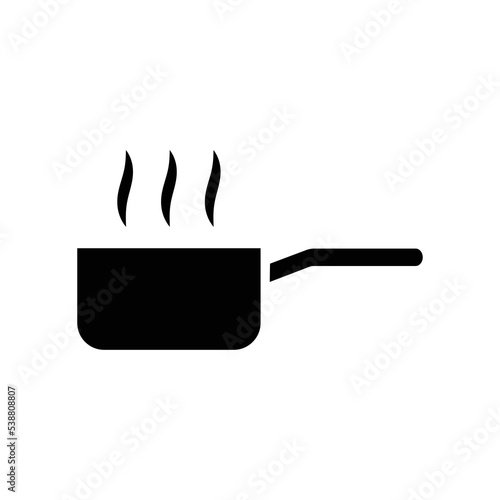 sauce pan icon vector design template in white background