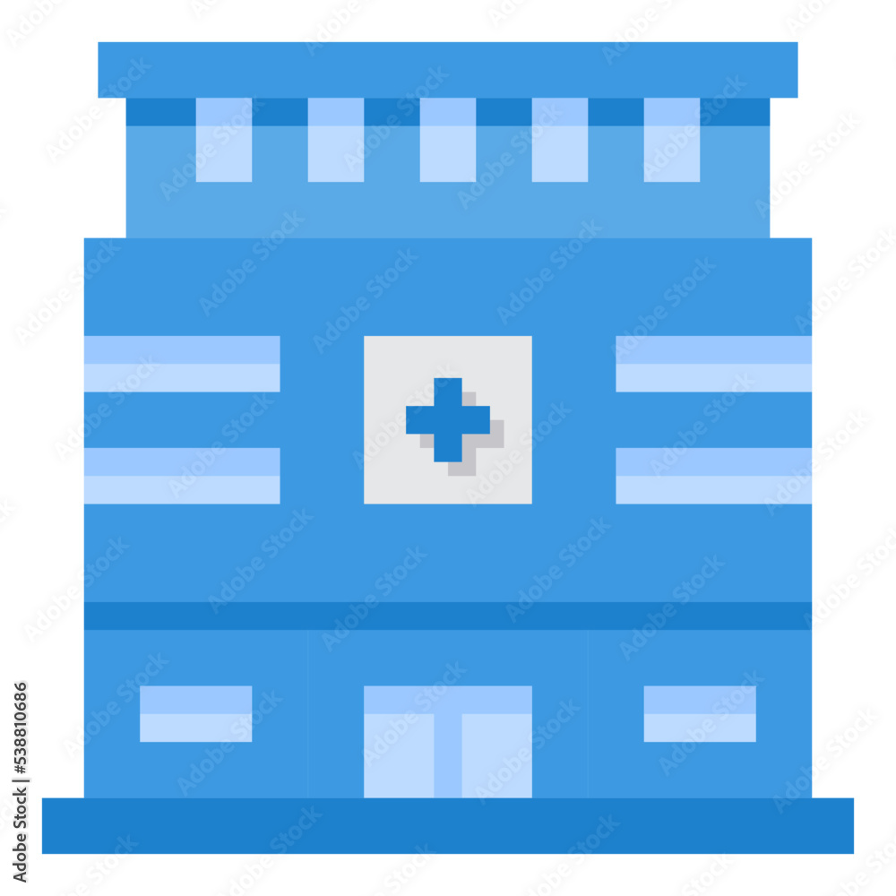 Obraz premium hospital flat icon