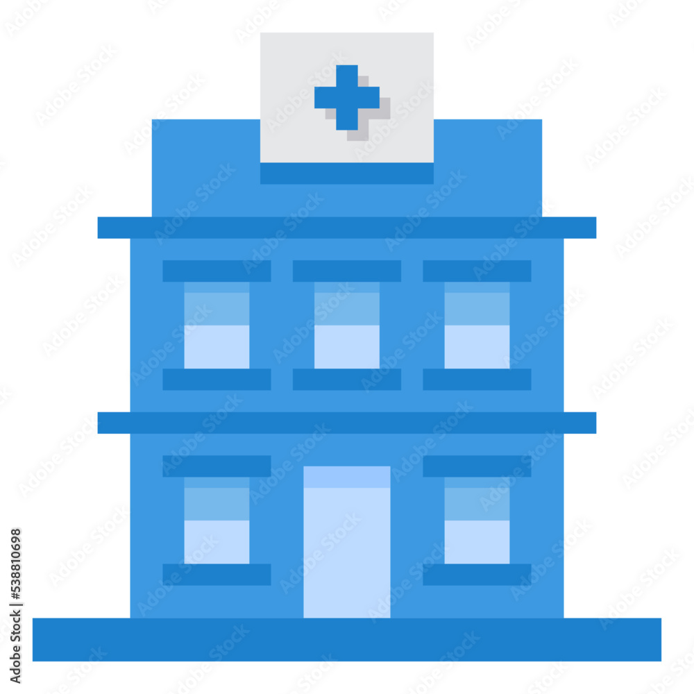 Obraz premium hospital flat icon