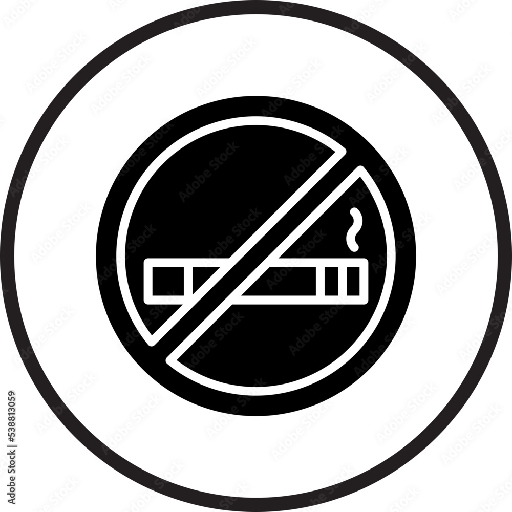 No Smoking Icon Style