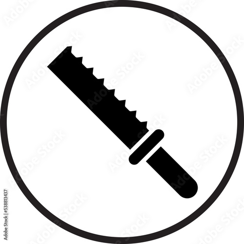 bread knife icon style