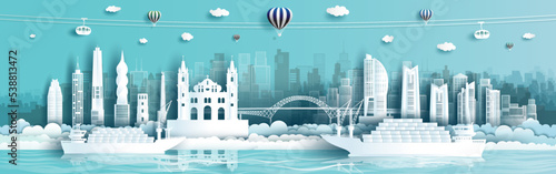 Travel landmarks Panama city famous and popular suez canal freight forwarding.