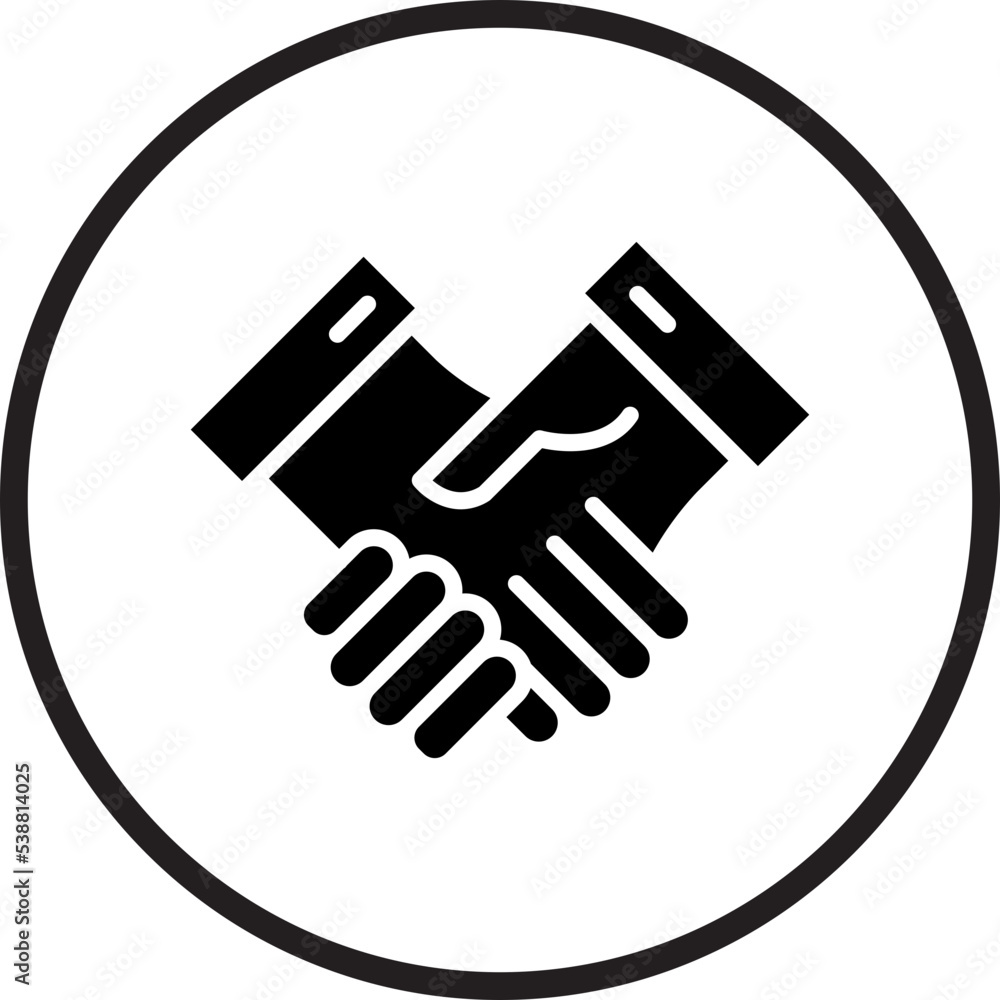 Fototapeta premium Deal Icon Style