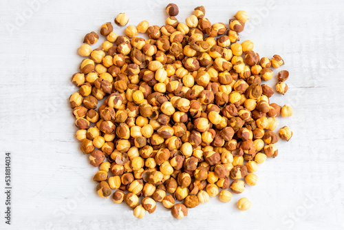 Roasted chickpeas, roasted black chana  or chana masala, indian snack