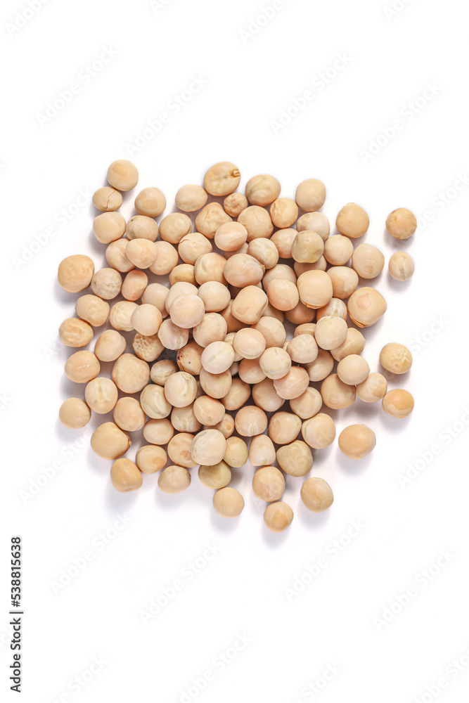 Yellow Pea (white peas, matar sabut). Sugar pea on white background Yellow Pea (white peas, matar sabut). Sugar pea on white background