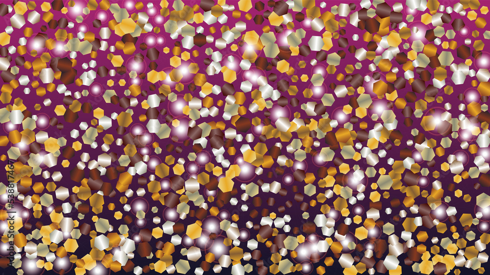 Gold Background with Confetti of Glitter Particles. Sparkle Lights Texture. Party pattern. Light Spots. Star Dust. Explosion of Confetti. Design for Invitation. Gold Background with Confetti of Glitter Particles. Sparkle Lights Texture. Party pattern. Light Spots. Star Dust. Explosion of Confetti. Design for Invitation.
