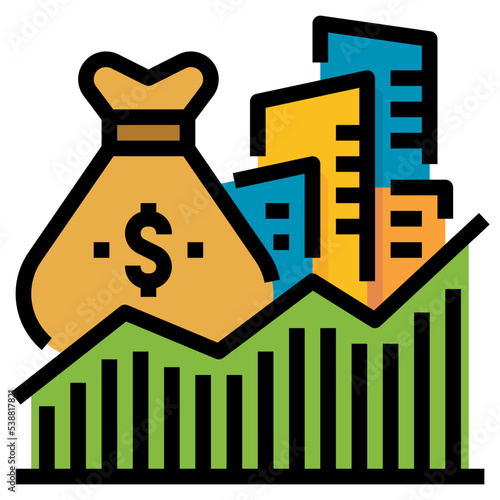 investment Filled Outline icon