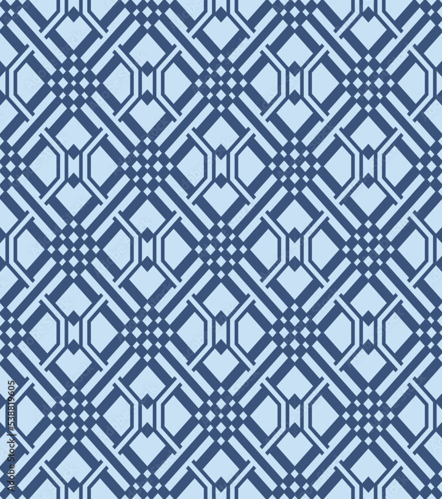 Japanese Diamond Mesh Vector Seamless Pattern Japanese Diamond Mesh Vector Seamless Pattern