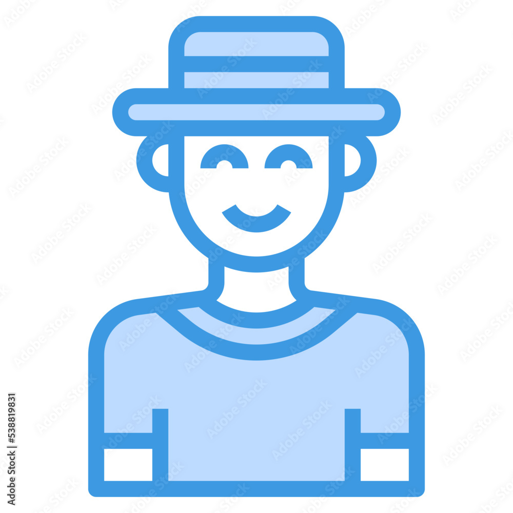 avatar blue outline icon avatar blue outline icon