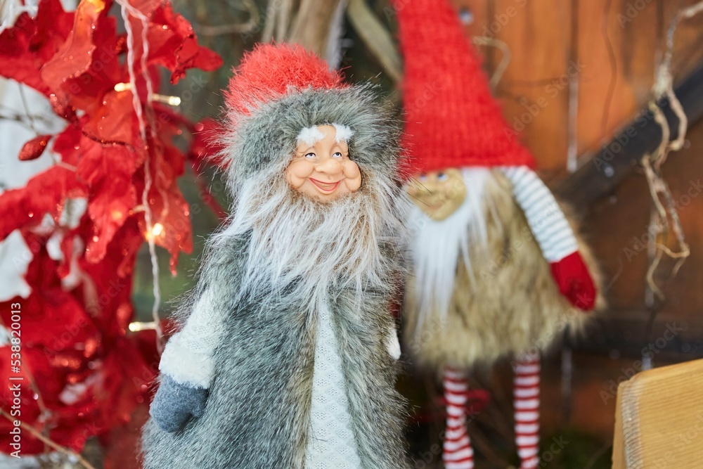 New Year and Christmas decoration at home. Close-up of decorative elements. New Year and Christmas decoration at home. Close-up of decorative elements.