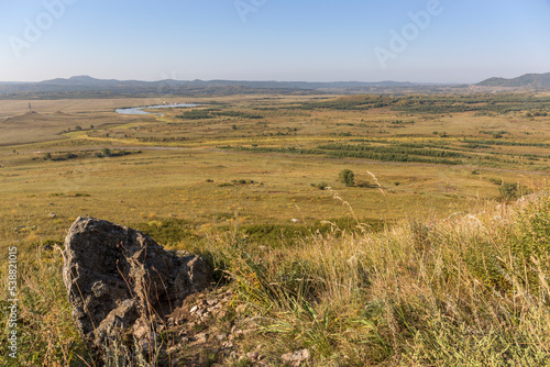 autumn grassland beautiful scenery in Inner Mongolia China