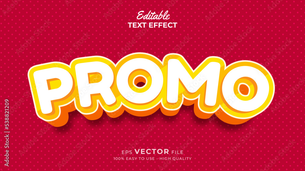 Editable text style effect - big sale promo 3d text effects style illustration Editable text style effect - big sale promo 3d text effects style illustration
