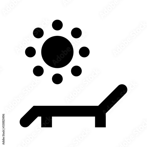 Tanning Vector Icon