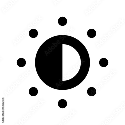 Sun Brightness Vector Icon