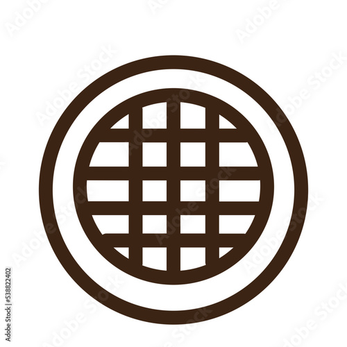 breakfast dessert food meal viennese wafer waffle icon