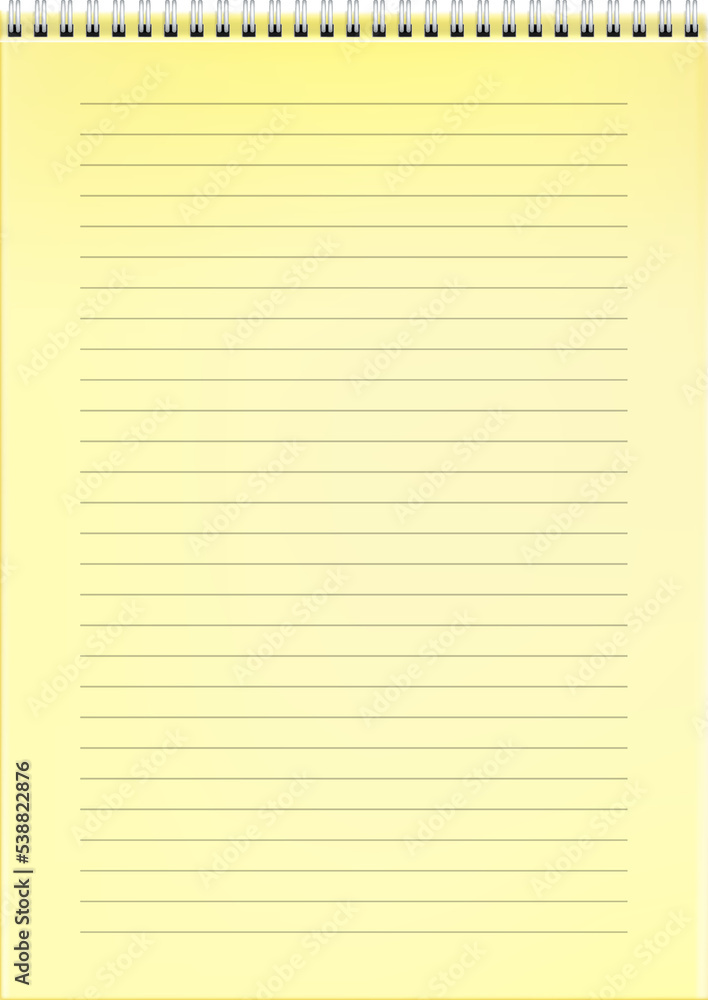 Line notebook sheet Line notebook sheet