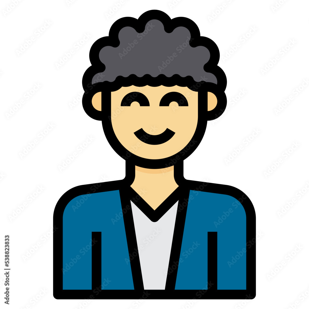 avatar filled outline icon